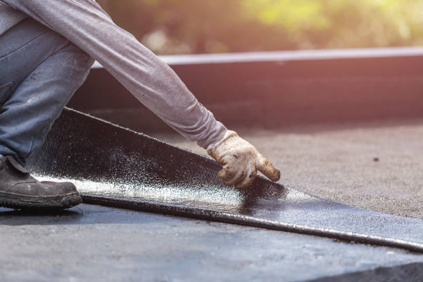 Professional Exterior Waterproofing technician working in Saint Paul Park, MN